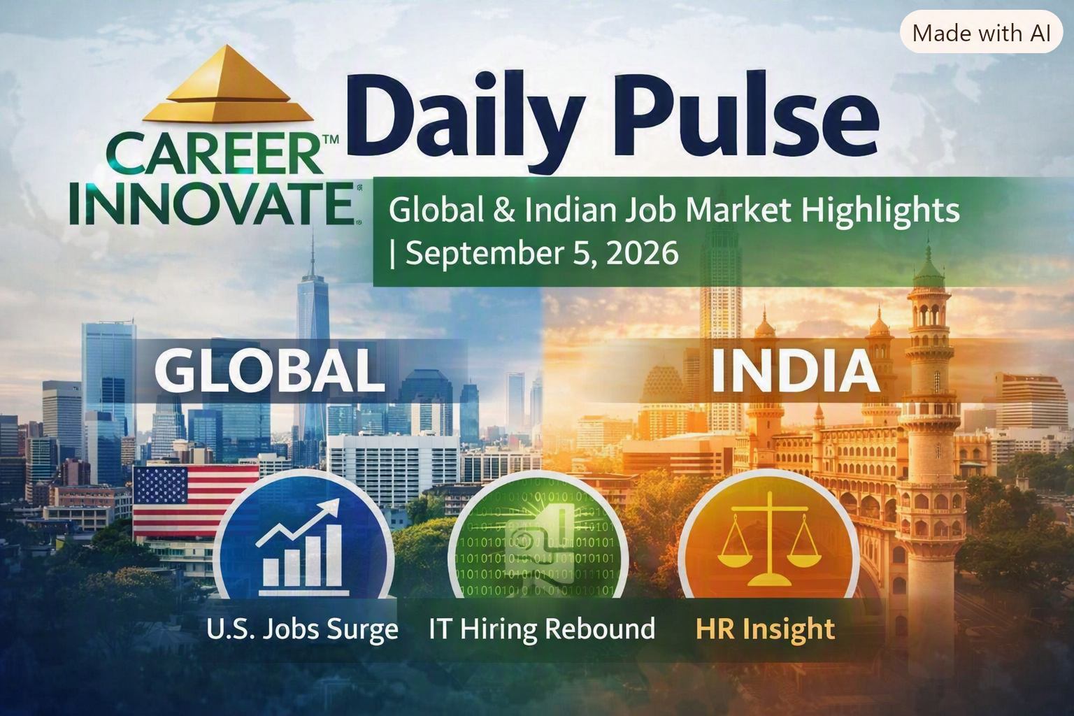 12 Career Innovate™ Daily Pulse – Global & Indian Job Market Highlights (September 5, 2026)